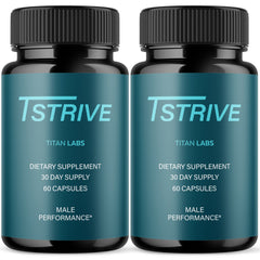 (2 Pack) Tstrive Advanced Male Support Performance Supplement 120 Capsules