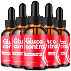 Gluco Control Blood Support Drops Advanced Vitamin Supplement (5 Pack)