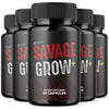 Image of (5 Pack) Savage Grow Advanced Male Support Pills SavageGrow Vitamin 300 Capsules