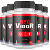 Image of (5 Pack) Red Vigor Pills Advanced Male Support Supplement RedVigor 300 Capsules