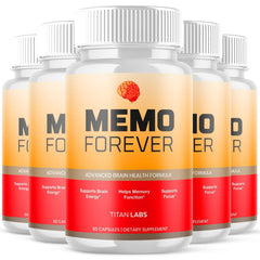 (5 Pack) Memo Forever Natural Brain Supplement MemoForever 300 Capsule