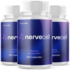 (3 Pack) Nervecell Natural Brain Supplement Nerve Cell 180 Capsules