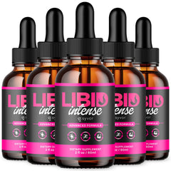 (5 Pack) Libid Intense Male Support Drop Advanced LibidIntense Vitamin 150 Servs