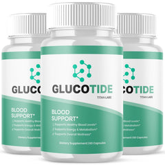 (3 Pack) Glucotide Advanced Blood Support Supplement Gluco Tide 180 Capsules