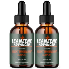 (2 Pack) Leanzene Drops Advanced Health & Fitness Formula Lean Zene 60 Servings
