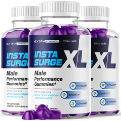 (3 Pack) Insta Surge XL Advanced Male Support Supplement InstaSurgeXL 180 Gummies
