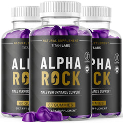 (3 Pack) Alpha Rock Male ACV Gums Male Support Formula AlphaRockMale 180 Gummies