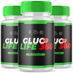 Gluco Life 360 Blood Balance Advanced Support Glycogen (3 Pack - 180 Capsules)