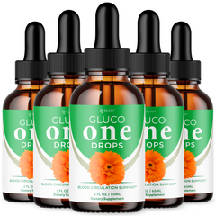 Gluco One Blood Support Drops Advanced GlucoOne Supplement 150 Servings (5 Pack)