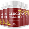 Image of (5 Pack) Gluco Health Advanced Blood Support Supplement GlucoHealth 300 Capsules