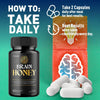 Image of (5 Pack) Brain Honey Natural Brain Supplement Brain Honey 300 Capsules