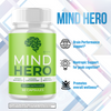 Image of (3 Pack) Mind Hero Nootropic All Natural Formula Brain Supplement 180 Capsules