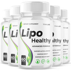 (5 Pack) Lipo Healthy Advanced Energy & Fitness Supplement LipoHealthy 300 Capsules