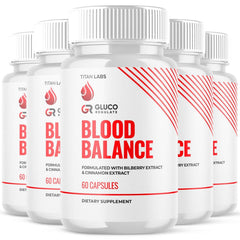 (5 Pack) Gluco Regulate Advanced Blood Support Formula GlucoRegulate 300 Capsule