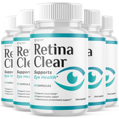 Retina Clear Capsules, RetinaClear Eye Health Support (5 Pack- 300 Capsules)