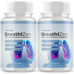 (2 Pack) BreathiZen Pills Advanced lungs Health Support Breathi Zen 120 Capsules