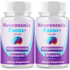 (2 Pack) Neurozenix Focus Plus Natural Brain Supplement 120 Capsules