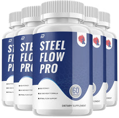 Steel Flow Pro Prostate Supplement for Men Pills (5 Pack-300 Capsules)