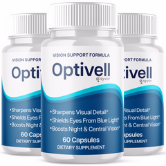 (3 Pack) Optivell Vision Support Formula, Opti Vell Eye Health (180 Capsules)