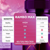 Image of (3 Pack) Rambo Max Advanced Male Health Support Supplement RamboMax 180 Capsules