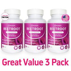 3PCS Rosabella Organic Beet Root 60 Capsules
