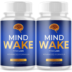 (2 Pack) Mind Wake Pills - Brain Health & Cognitive Support Supplement 120 Capsules