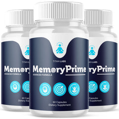 (3 Pack) Memory Prime Natural Brain Supplement MemoryPrime 180 Capsule