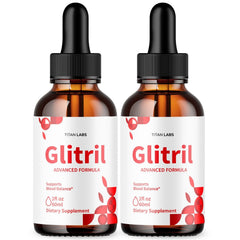 (2 Pack) Glitril Drops Advanced Blood Support Supplement Gli Tril 60 Servings