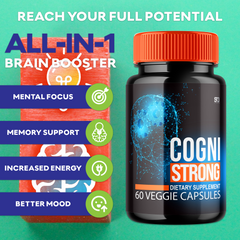 Cogni Strong Pills, CogniStrong Brain Health 300 Capsules (5 Pack)