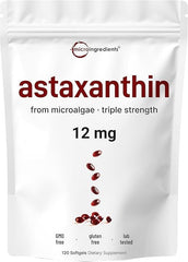 1 PACK Astaxanthin 120 Softgels 12mg - Supports Eye Health and Joint Health