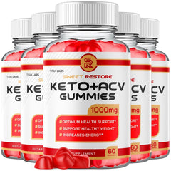 (5 Pack) Sweet Restore Keto ACV Gummy 1000MG SweetRestore Supplement 300 Gummies