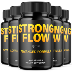 Strong Flow Advanced Male Pills StrongFlow Formula Supplement (5 Pack - 300 Capsules)