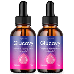 (2 Pack) Glucovy Blood Support Drops Advanced Vitamin Supplement 60 Servings