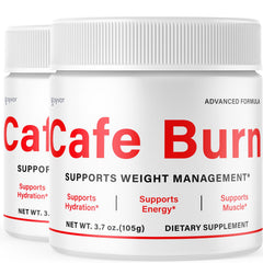 (2 Pack) Cafe Burn Powder Support For Weight Management & Fitness 60 Servings