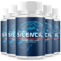 (5 Pack) Silencil Advanced Ear Health Support and Tinnitus Relief 300 Capsules