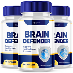 Brain Defender Formula Supplement Brain Health Support (3 Pack - 180 Capsules)