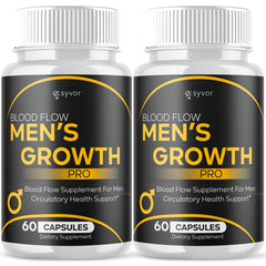 (2 Pack) Blood Flow Men's Growth Pro Advanced Male Support Vitamin 120 Capsules