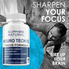 Image of Neuro Tech IQ Brain Supplement, Neuro Tech Focus Formula (2 Pack-120 Capsules)