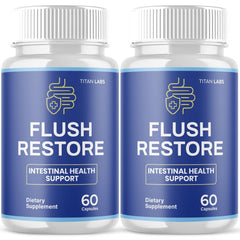 (2 Pack) Flush Restore Probiotic For Gut Health & Digestive Function 120 Capsule