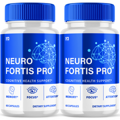 Neuro Fortis Pro, Brain Health & Cognitive Support Supplement Pills (2 Pack - 120 Capsules)