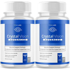 (2 Pack) Crystal Clear Vision Support Healthy Eye Vision & Function 120 Capsules