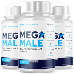 Mega Male Advanced Pills MegaMale Supplement (3 Pack - 180 Capsules)