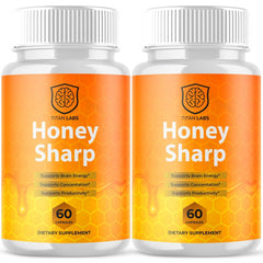 (2 Pack) Honey Sharp Natural Brain Supplement HoneySharp 120 Capsules