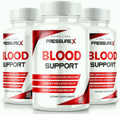 (3 Pack) Pressure X Blood Support Supplement 180 Capsules - ARMOLEY