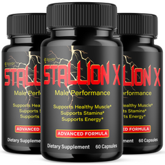 Stallion X Advanced Male Pills StallionX Formula Supplement (3 Pack - 180 Capsules)