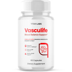 (1 Pack) Vasculife Advanced Blood Max Support Supplement Vascu Life 60 Capsules