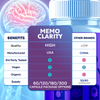 Image of Memo Clarity Nootropic All Natural Formula Brain Supplement 60 Capsules