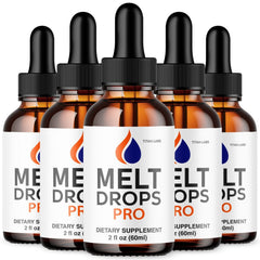 (5 Pack) Melt Drops Pro Natural Health & Fitness Formula MeltDrops 150 Servings