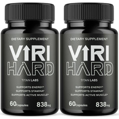 (2 Pack) Viri Hard Advanced Male Health Support Supplement ViriHard 120 Capsules