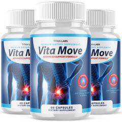 (3 Pack) Vita Move Advanced Joints Support Formula Supplement VitaMove 180 Capsules